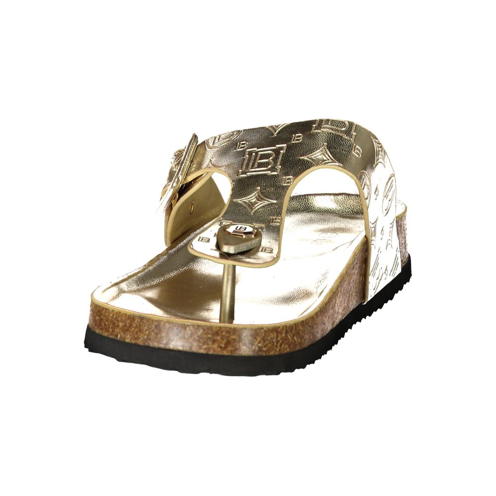 Guld Poliuretano Damslippers