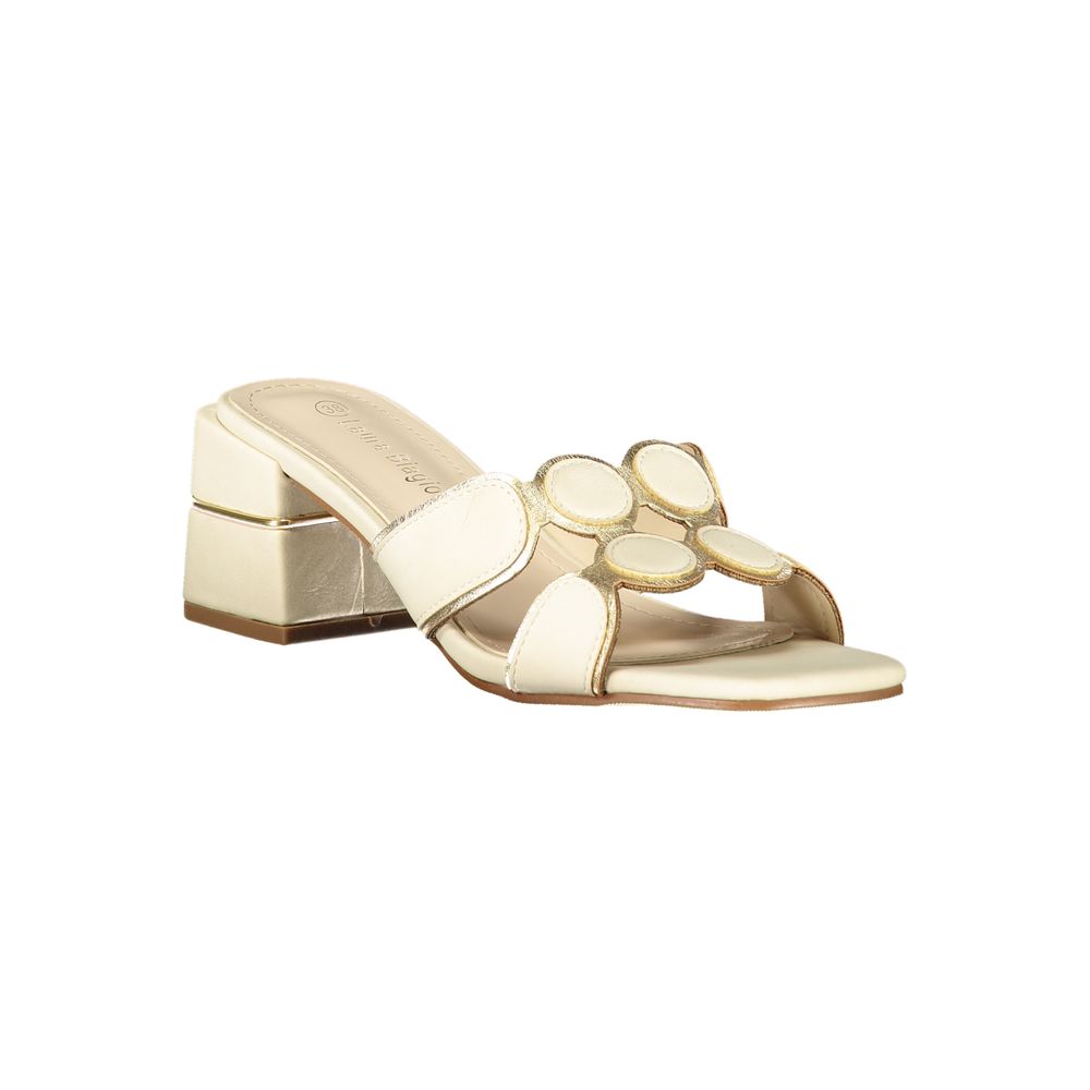 Laura Biagiotti Beige Polyurethane Sandals