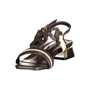 LAURA BIAGIOTTI Brown Polyurethane Sandals