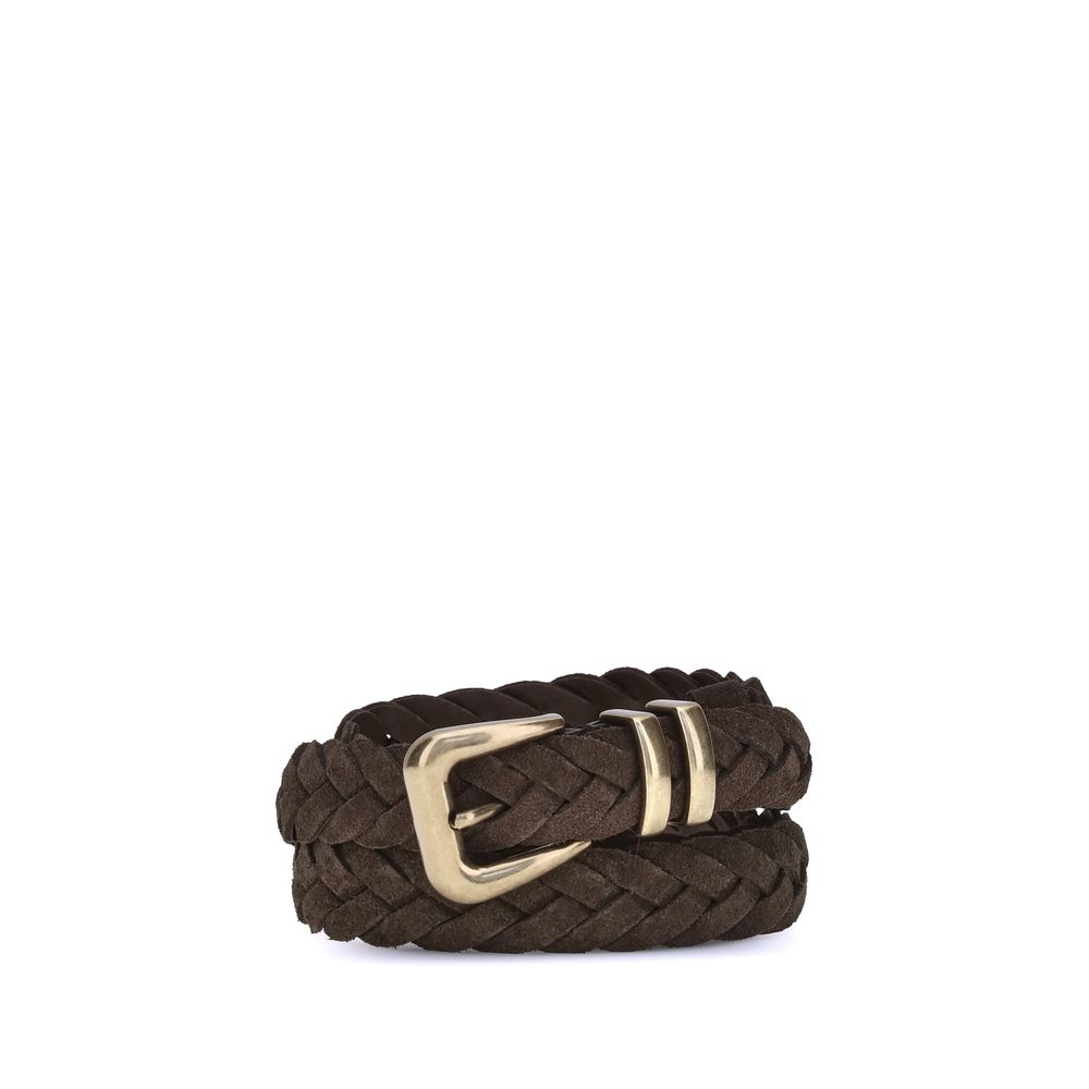 Brunello Cucinelli Brown Calf Leather Regular Belt