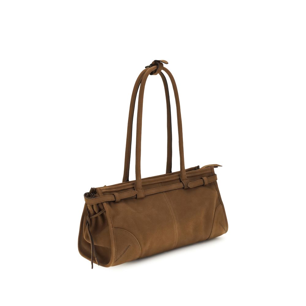 Prada Brown Calf Leather Handbag