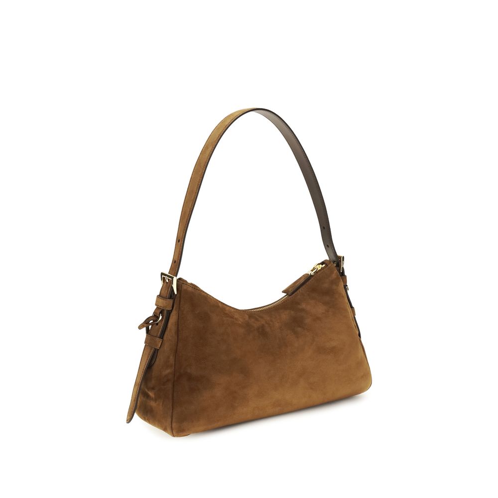 Prada Brown Calf Leather Shoulder Bag