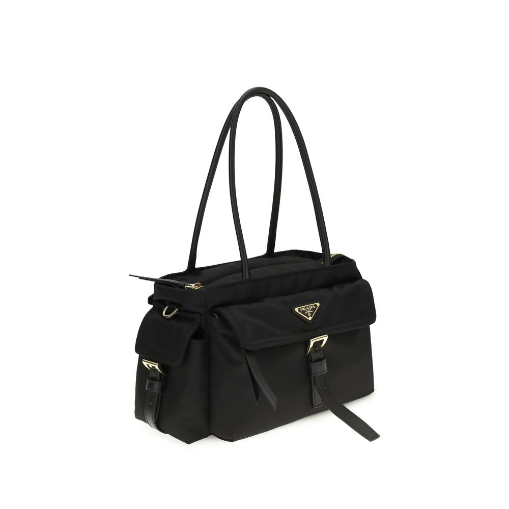 Prada Black Re-Nylon Shoulder Bag