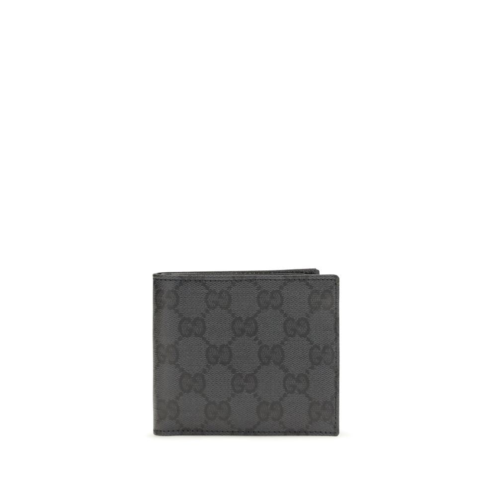 Gucci Black Fabric Bi-fold Wallet