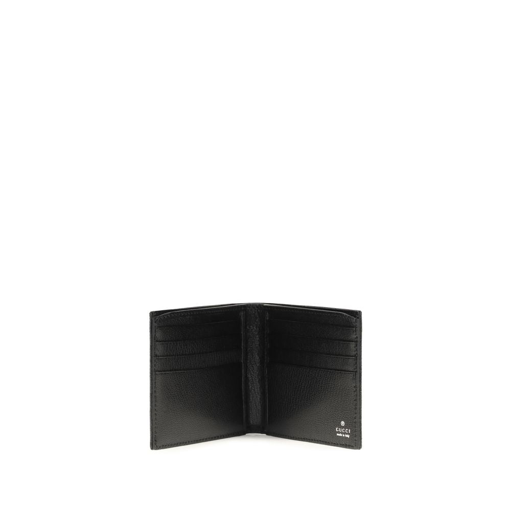 Gucci Black Fabric Bi-fold Wallet