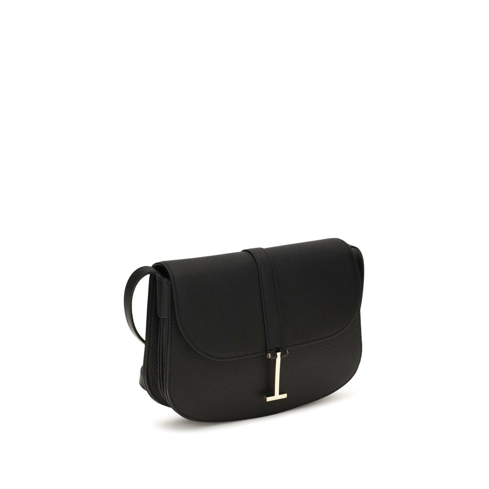 Tom Ford Black Calf Leather Shoulder Bag