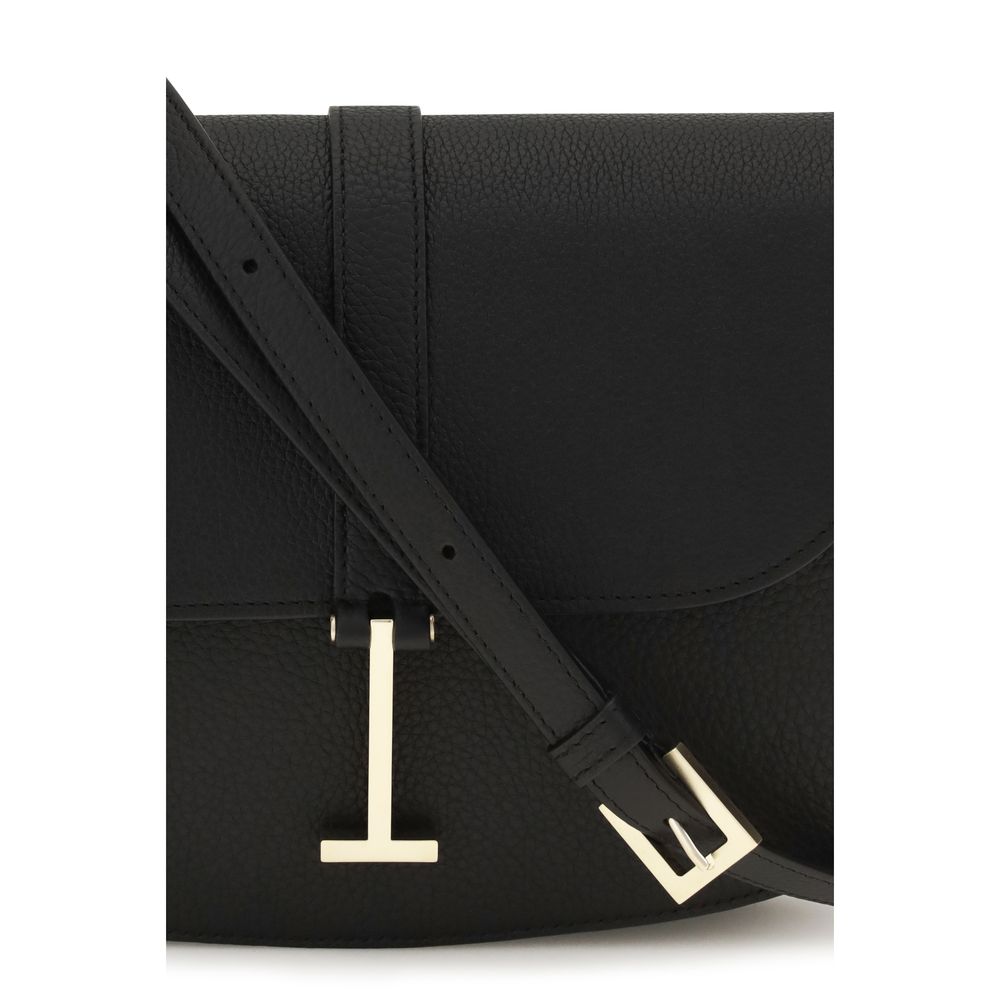 Tom Ford Black Calf Leather Shoulder Bag