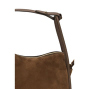 Prada Brown Suede and Leather Handbag