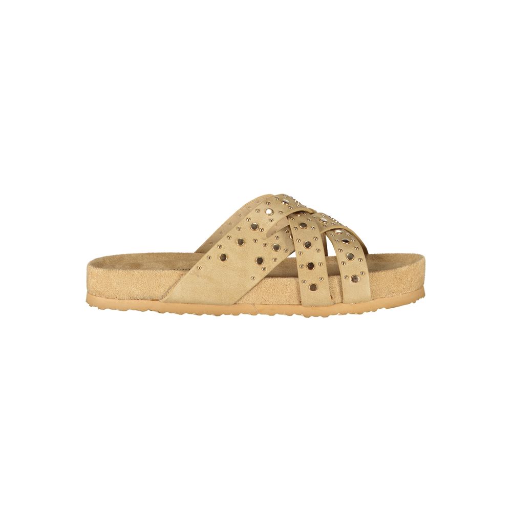 Laura Biagiotti Beige Polyurethane Sandal