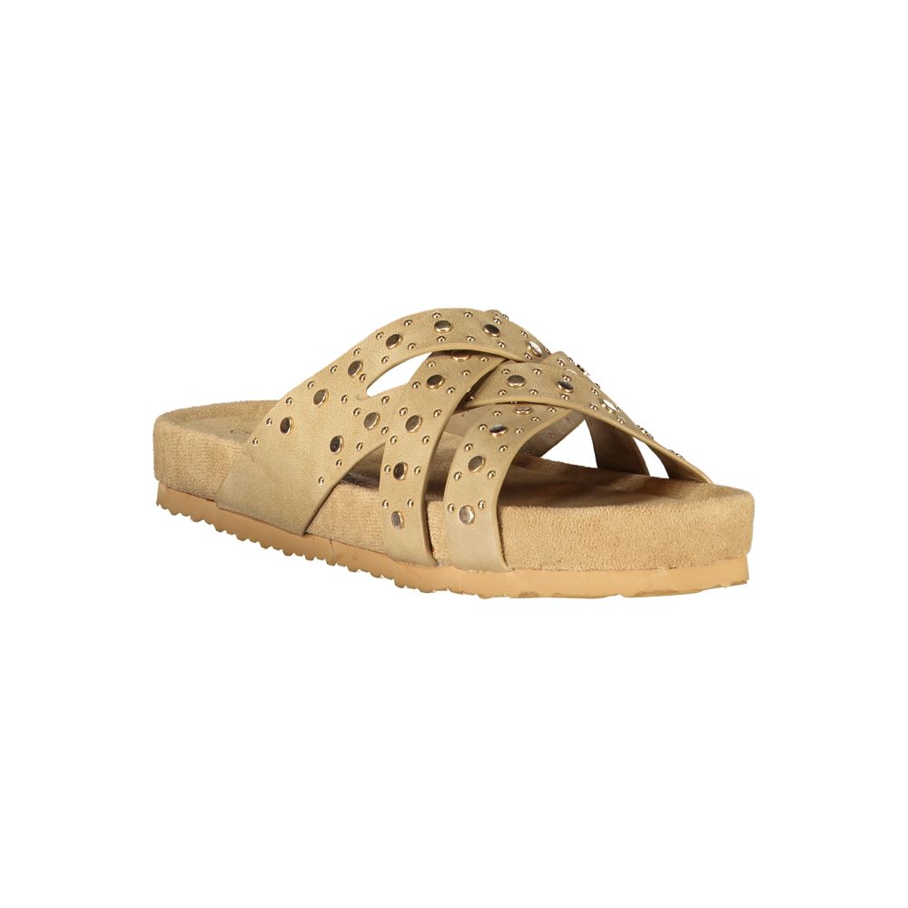 Laura Biagiotti Beige Polyurethane Sandal