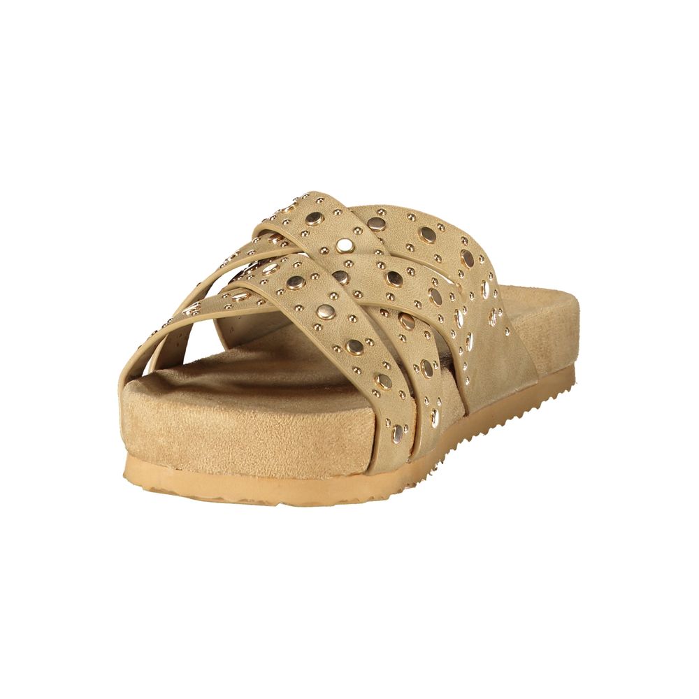 Laura Biagiotti Beige Polyurethane Sandal