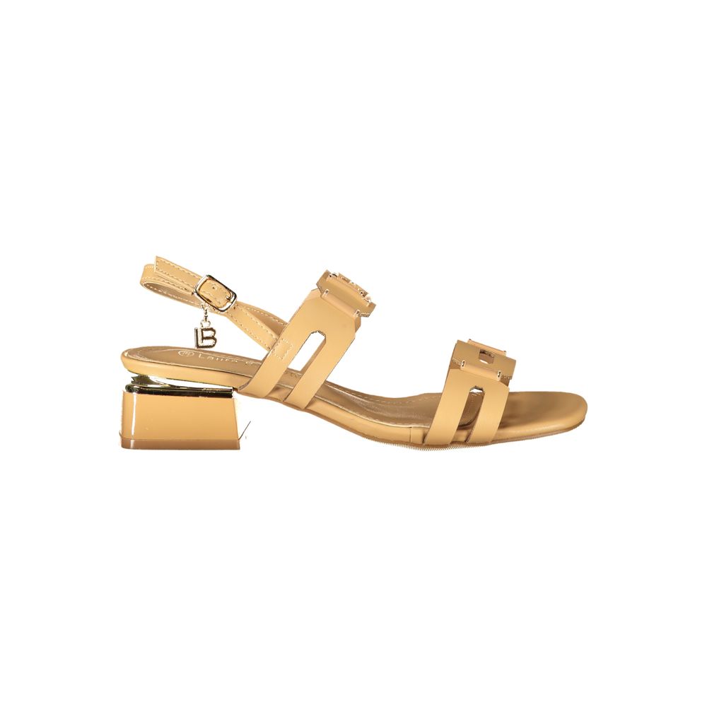 Laura Biagiotti Beige Polyurethane Sandal