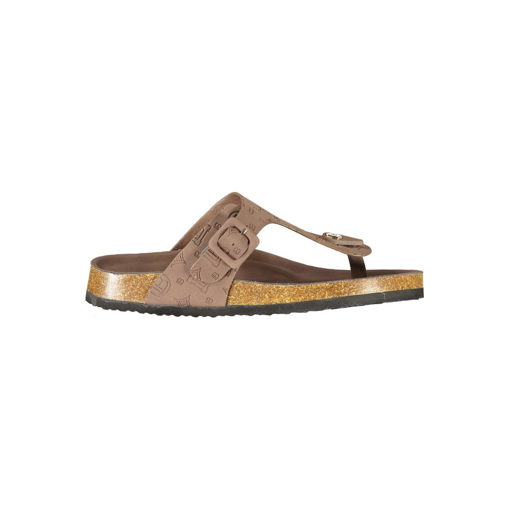 Laura Biagiotti Brown Polyurethane Sandals