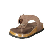 Laura Biagiotti Brown Polyurethane Sandals