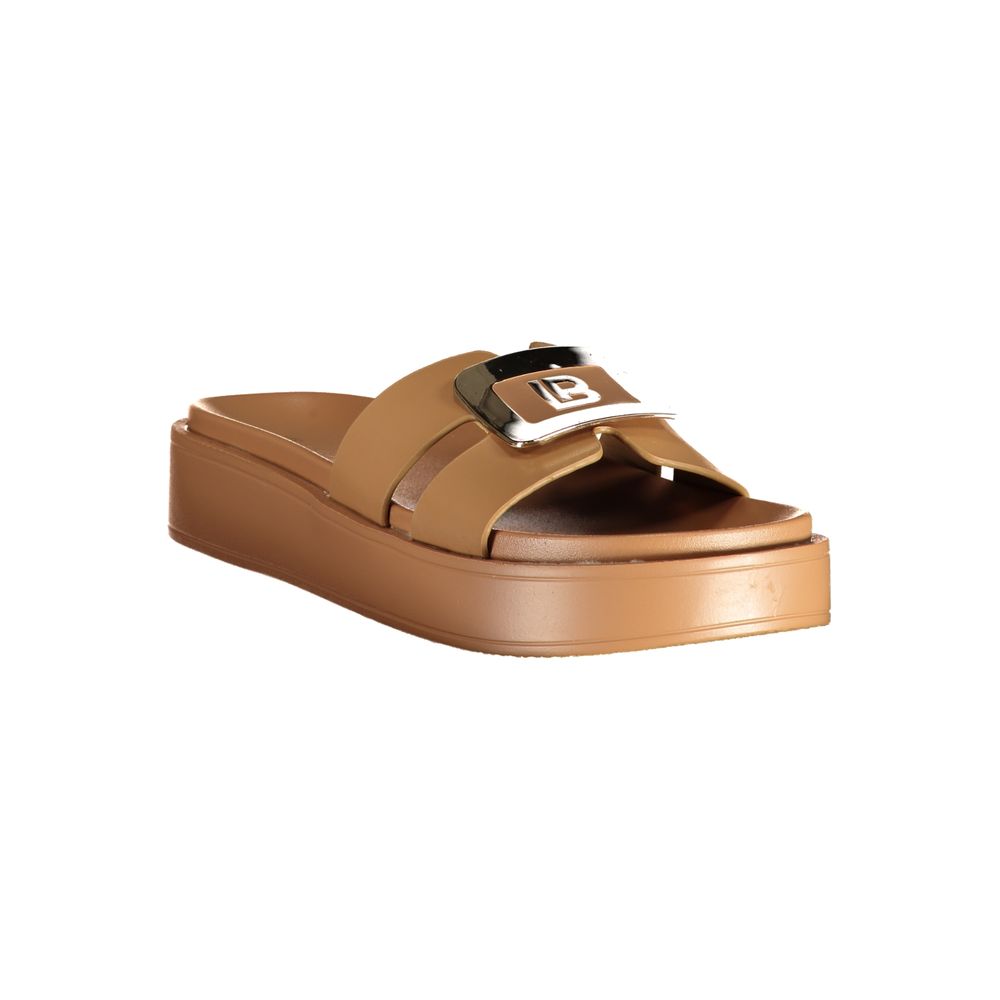 Laura Biagiotti Beige Polyurethane Sandal