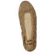 Isabel Marant Gold Fabric Ballet Flats