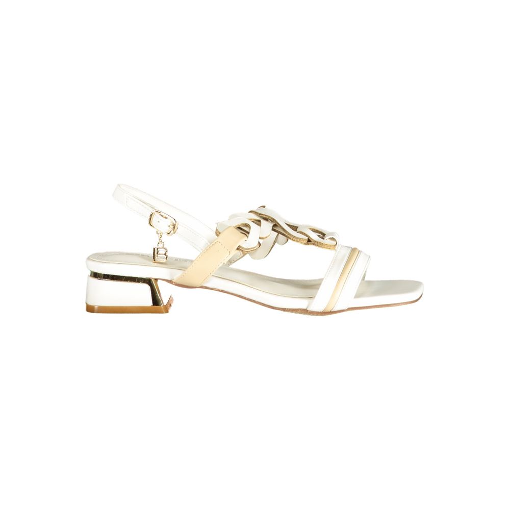 Laura Biagiotti White Polyurethane Sandals