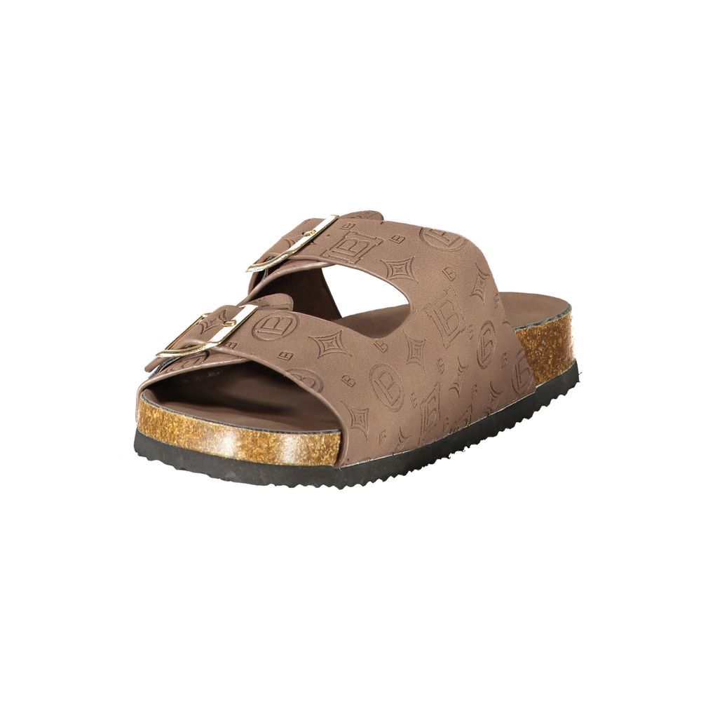 Laura Biagiotti Brown Polyurethane Sandals