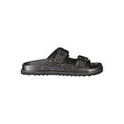 Laura Biagiotti Black Polyurethane Slippers