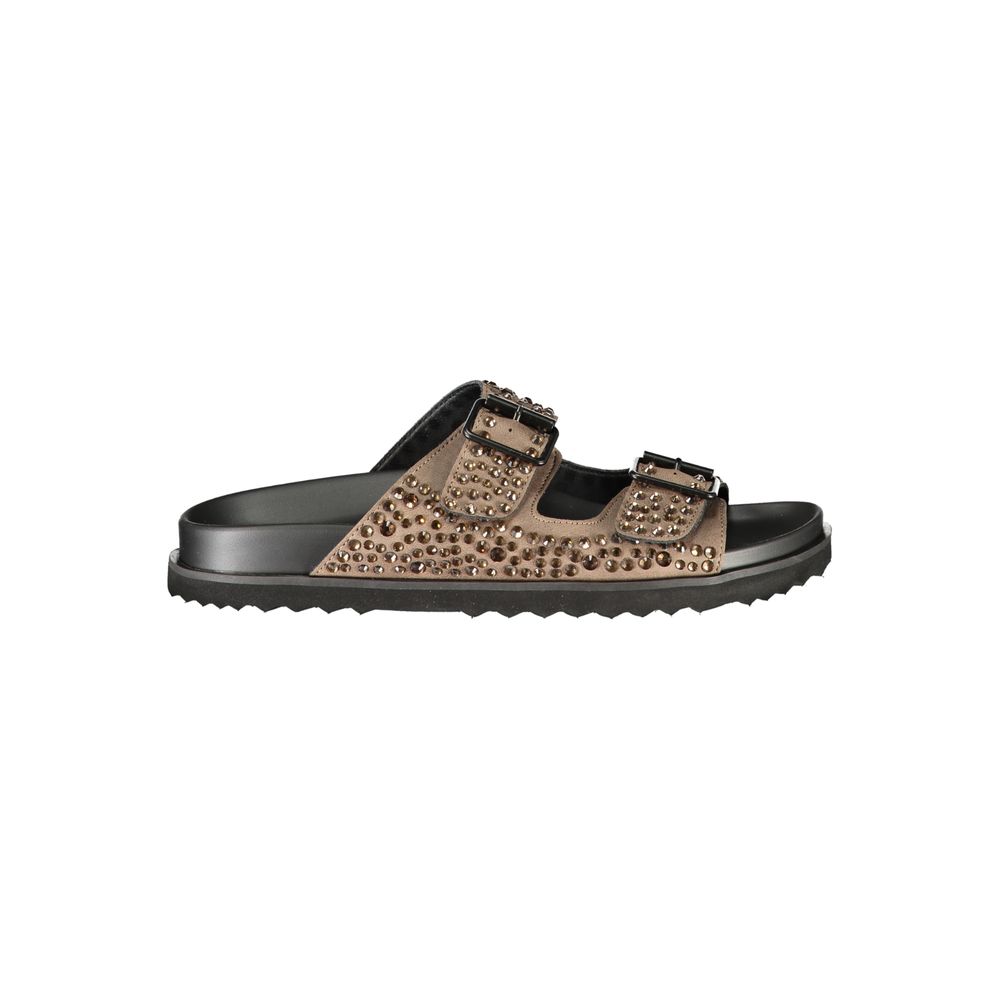 Laura Biagiotti Brown Polyurethane Slippers