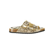 Laura Biagiotti Gold Polyurethane Flip-flops