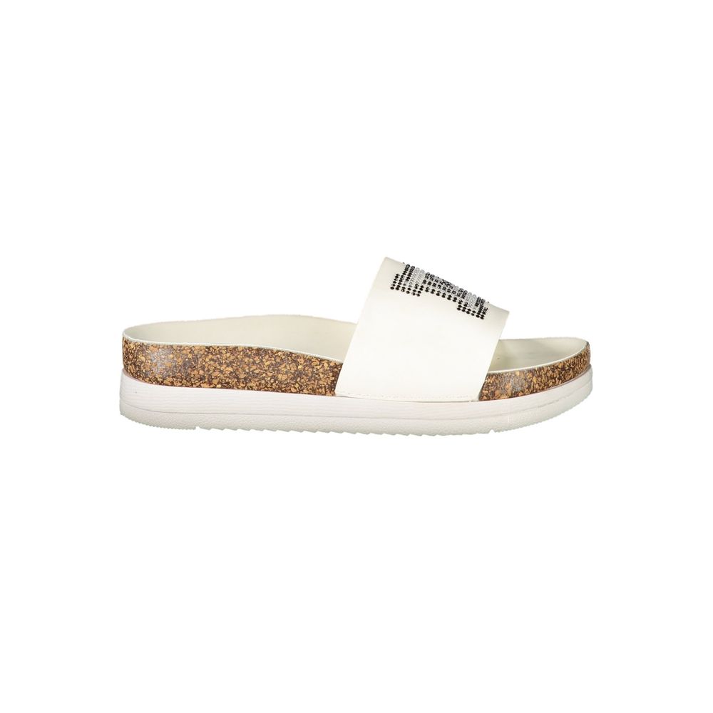 Laura Biagiotti White Polyurethane Sports Sneakers