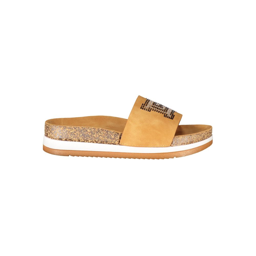 Laura Biagiotti Brown Polyurethane Slipper
