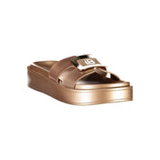 Laura Biagiotti Bronze Polyurethane Sandal
