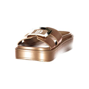 Laura Biagiotti Bronze Polyurethane Sandal