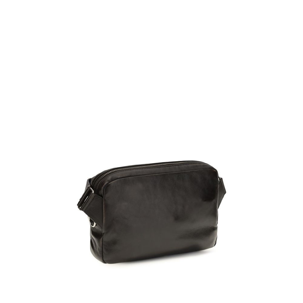 Prada Brown Calf Leather Shoulder Bag