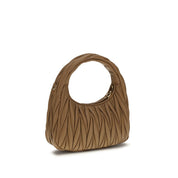 Miu Miu Beige Calf Leather Hobo Handbag