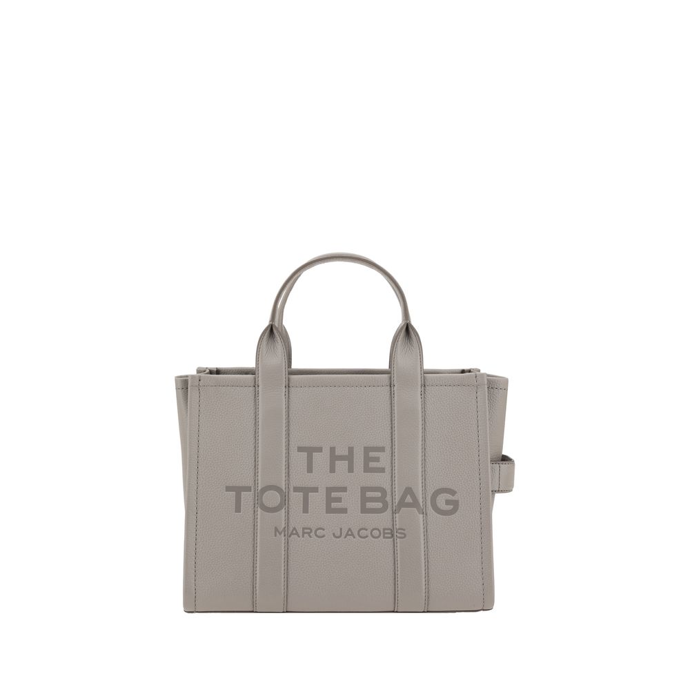 Marc Jacobs Gray Calf Leather Medium Tote Handbag