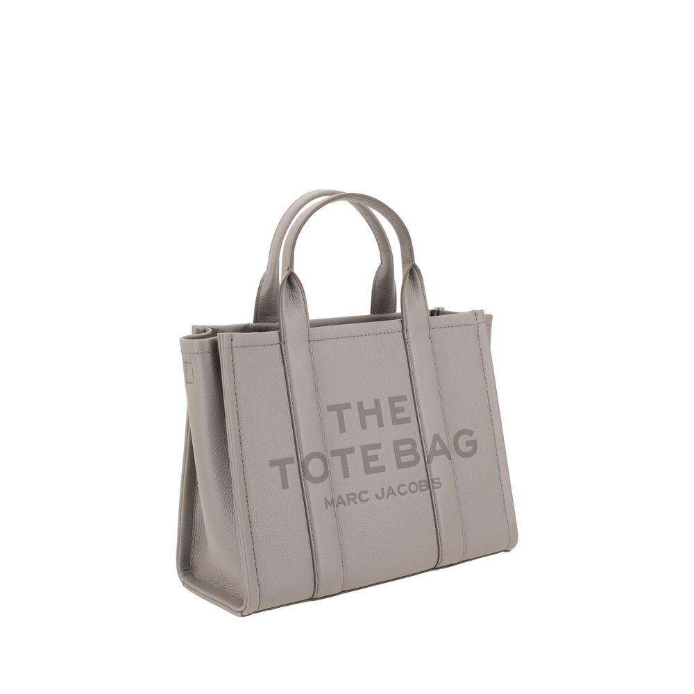 Marc Jacobs Gray Calf Leather Medium Tote Handbag