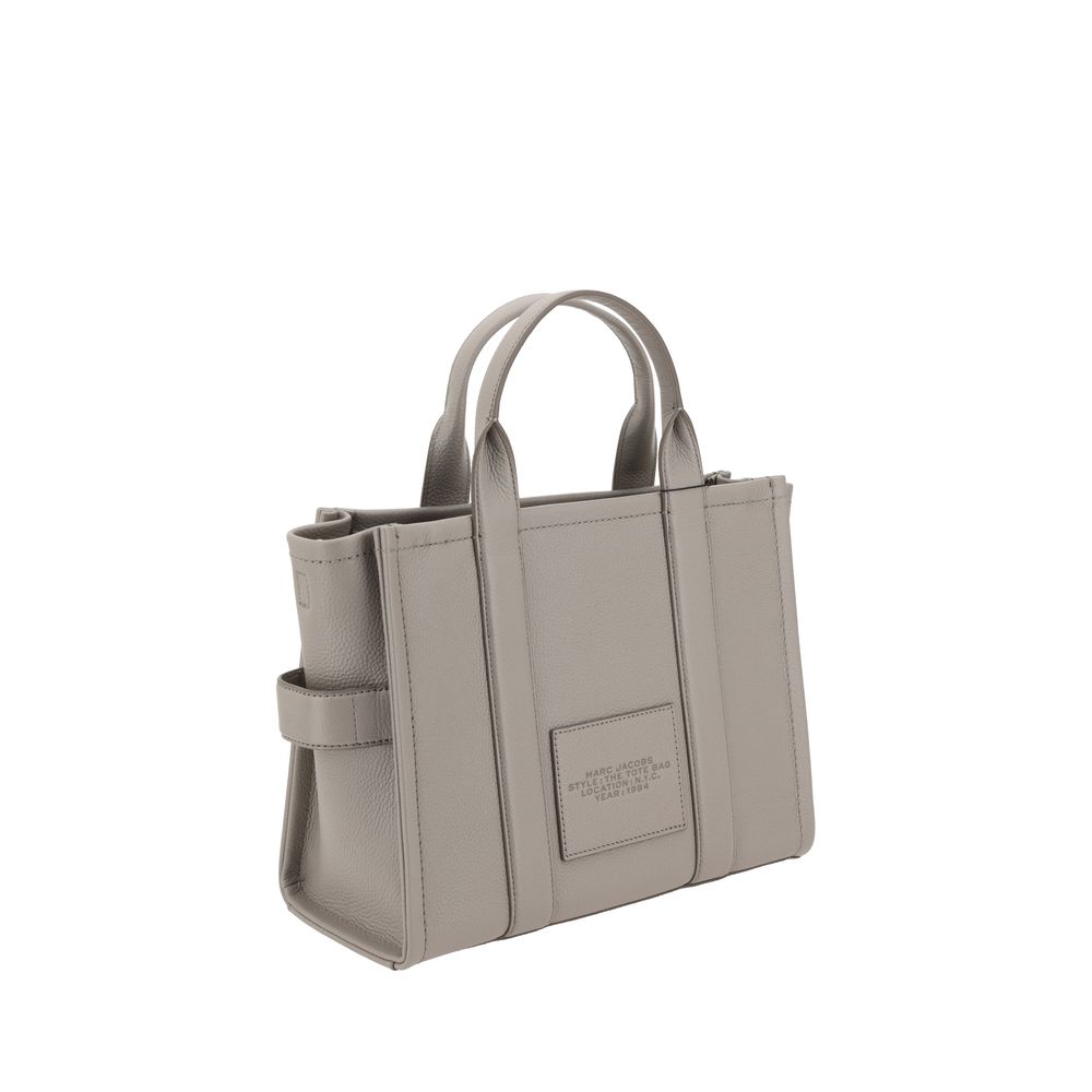 Marc Jacobs Gray Calf Leather Medium Tote Handbag