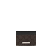 Gucci Brown Fabric Card Holder