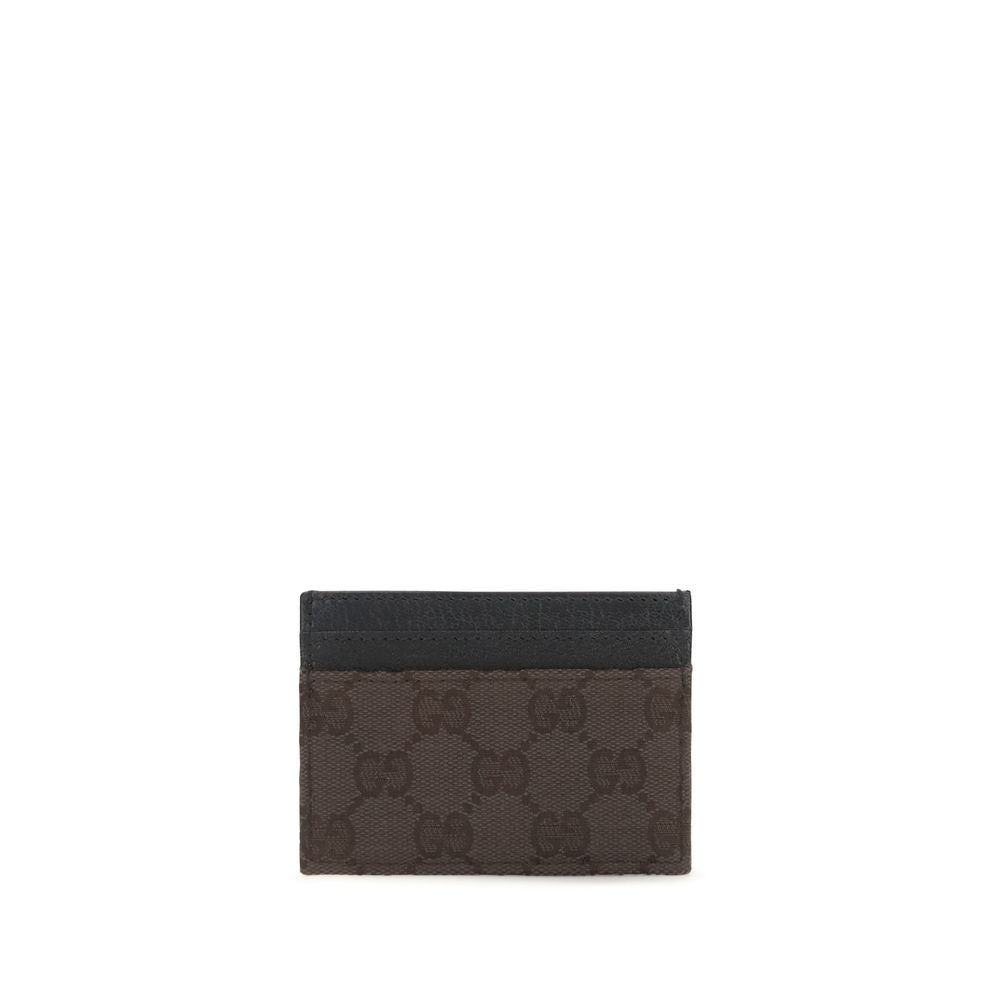 Gucci Brown Fabric Card Holder