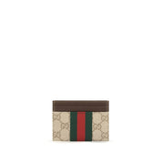 Gucci Beige Fabric Card Holder