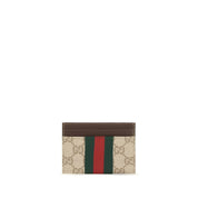 Gucci Beige Fabric Card Holder