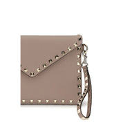 Valentino Garavani Beige Calf Leather Wallet