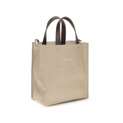 Marni Beige Calf Leather Shoulder Bag