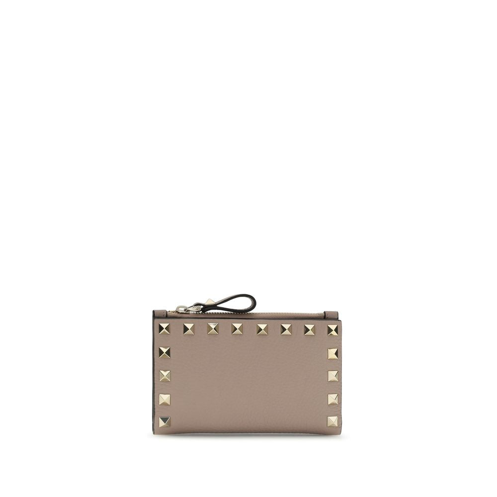 Valentino Garavani Garnet Calf Leather Card Holder