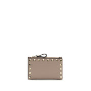 Valentino Garavani Garnet Calf Leather Card Holder