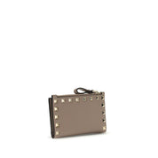 Valentino Garavani Garnet Calf Leather Card Holder