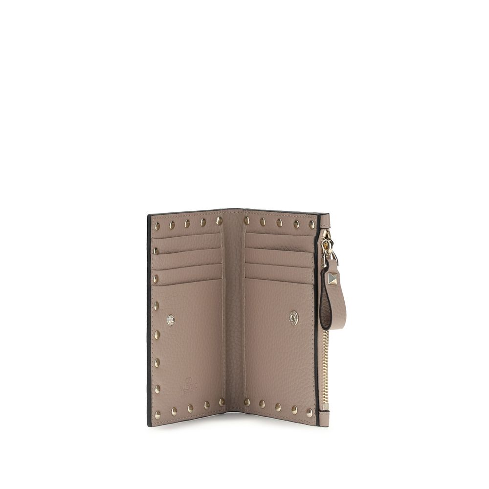 Valentino Garavani Garnet Calf Leather Card Holder