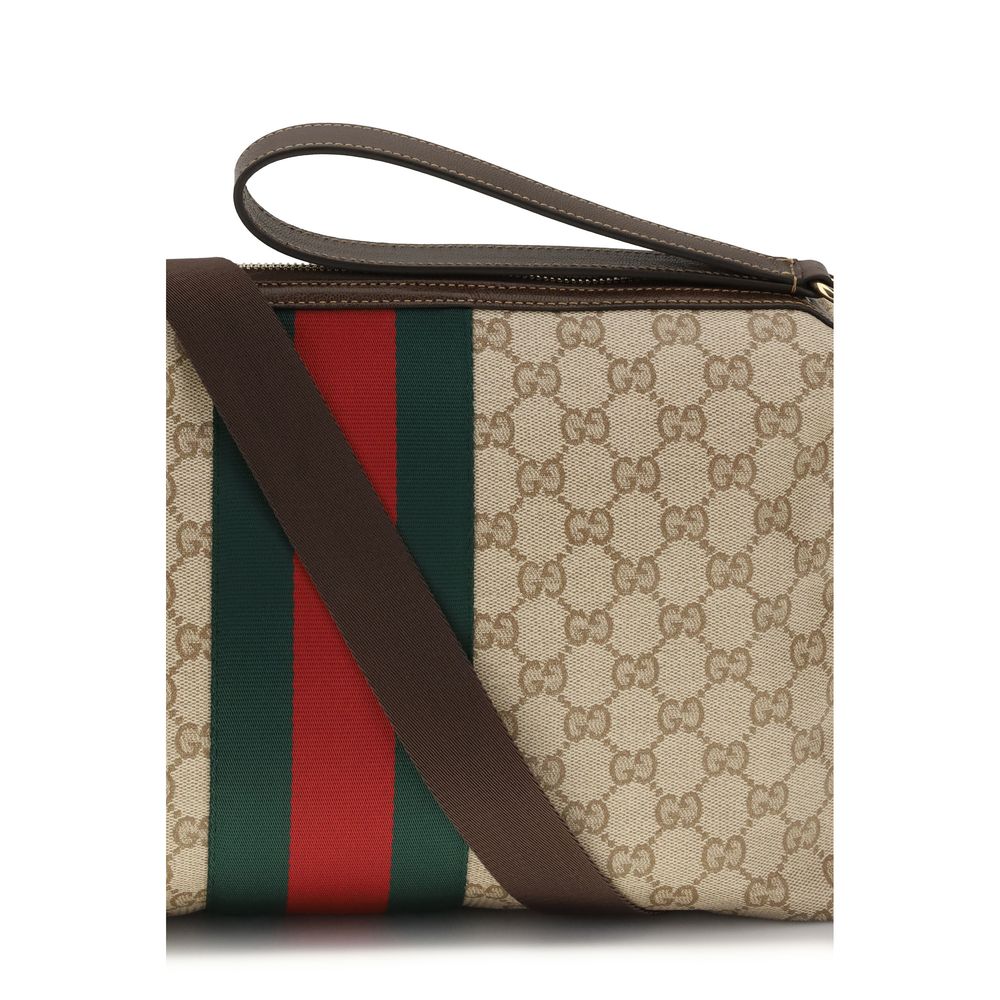 Gucci Beige GG Canvas Shoulder Bag