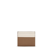 Prada Beige Saffiano Calf Leather Card Holder