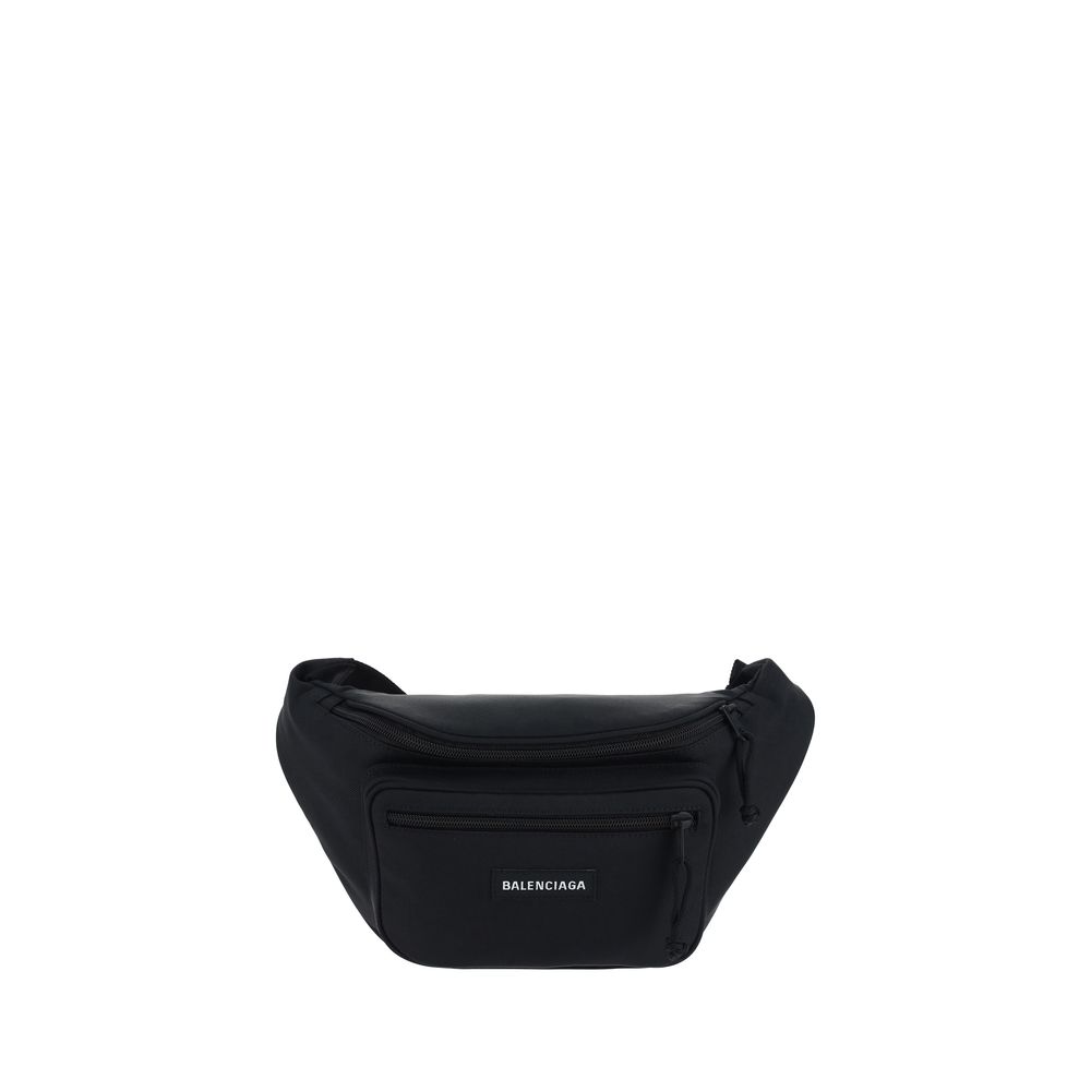 Balenciaga Black Polyester Fanny Pack