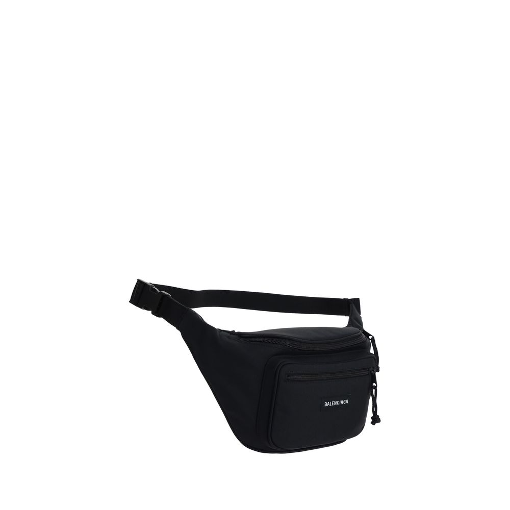 Balenciaga Black Polyester Fanny Pack