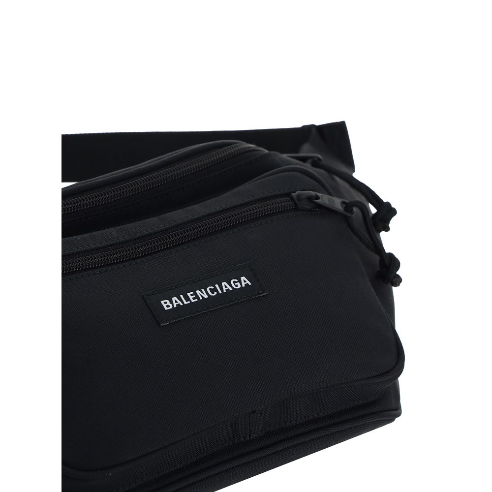 Balenciaga Black Polyester Fanny Pack