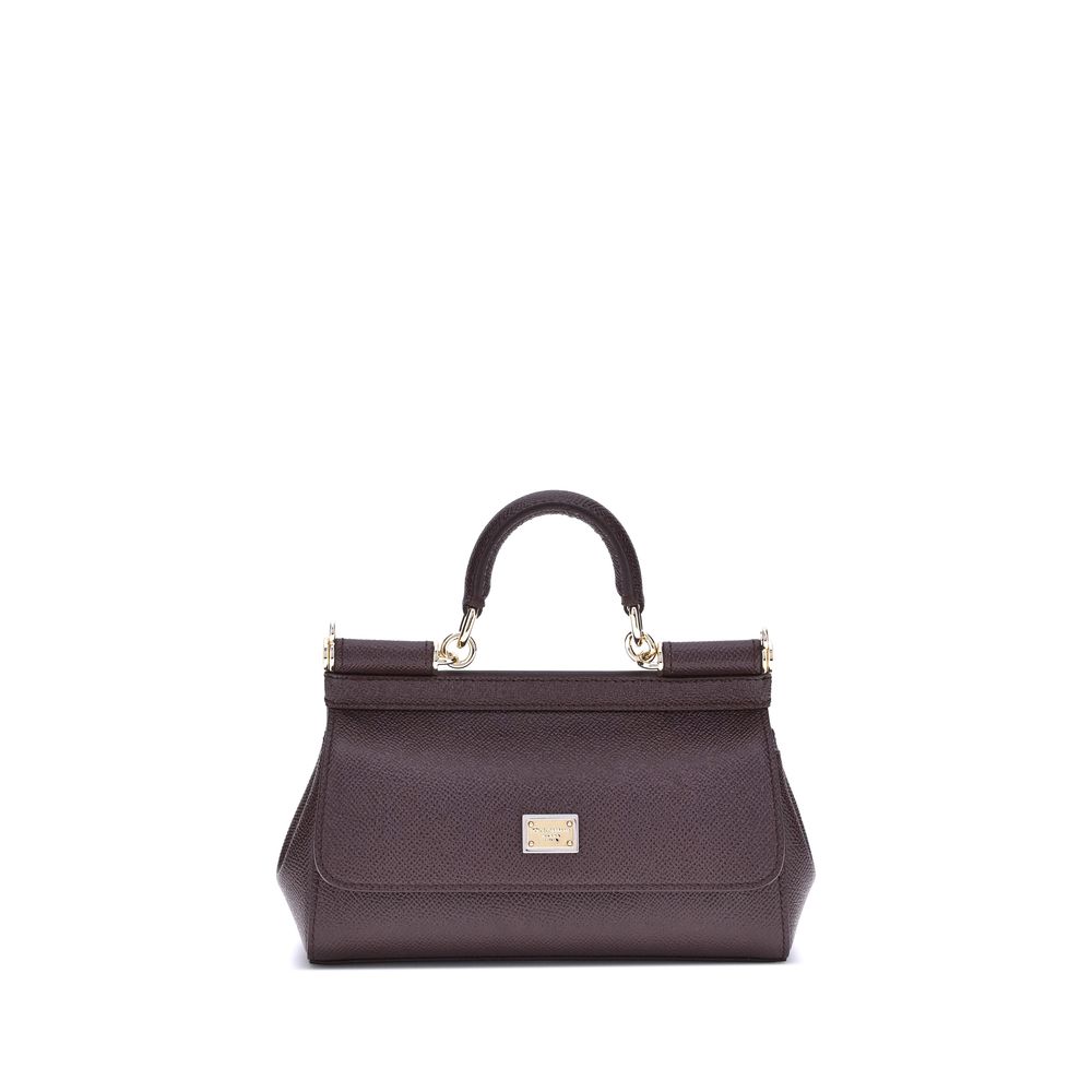 Dolce & Gabbana Brown Calf Leather Shoulder Bag